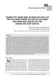 Nghiên cứu nhận diện và đánh giá nguy cơ tiếp xúc nghề nghiệp của người lao động vận hành máy dán ép cao tần ngành sản xuất giày da