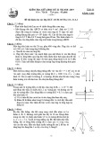 Đề thi giữa học kì 2 môn Vật lí 11 năm 2018-2019 có đáp án - Trường THPT Gia Định (Khối nâng cao)