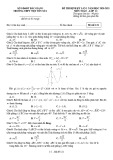 Đề thi định kỳ môn Toán 12 năm 2020-2021 có đáp án - Trường THPT Việt Yên số 1 (Lần 1)