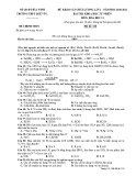 Đề thi KSCL môn Hóa học 11 năm 2020-2021 có đáp án - Trường THPT Quế Võ 1 (Lần 1)