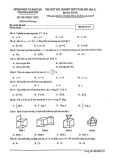 Đề thi thử tốt nghiệp THPT năm 2021 môn Toán - Sở GD&ĐT tỉnh Thái Nguyên (Đợt 1)