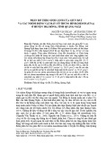 Phân bố theo sinh cảnh của giun đất và các nhóm động vật đất cỡ trung bình (Mesofauna) ở huyện Trà Bồng, tỉnh Quảng Ngãi