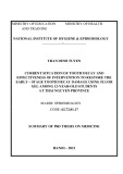 Summary of PhD thesis on Medicine: Current situation of tooth decay and effectiveness of intervention to restore the early – stage tooth decay damage using fluor gel among 12-year-old students at Thai Nguyen province