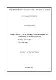 Summary of the PhD thesis: Completion of laws on the objects of transfer in the commercial franchise contract