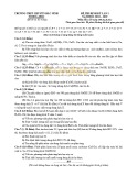 Đề thi định kỳ lần 1 môn Hóa học lớp 10 năm học 2018-2019 – Trường THPT Chuyên Bắc Ninh