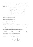 Đề kiểm tra 45 phút học kì 1 môn Toán  lớp 12 năm 2019-2020 - THPT Thanh Miện