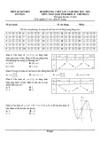 Đề kiểm tra 1 tiết học kì 1 môn Toán (Giải tích) lớp 12 năm 2019-2020 - THPT Lê Quý Đôn