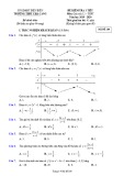 Đề kiểm tra 1 tiết môn Toán (Giải tích) lớp 12 năm 2019-2020 - THPT Chà Cang, Điện Biên