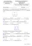 Đề kiểm tra 1 tiết học kì 1 môn Toán (Giải tích) lớp 12 năm 2019-2020 - THPT Đoàn Thượng, Hải Dương