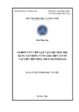 Luận án Tiến sĩ Khoa học Vật liệu: Nghiên cứu chế tạo vật liệu hấp thụ băng tần rộng vùng Ghz trên cơ sở vật liệu biến hóa (Metamaterials)