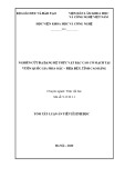 Tóm tắt luận án Tiến sĩ Sinh học: Nghiên cứu đa dạng Hệ Thực vật bậc cao có mạch tại vườn quốc gia Phia Oắc – Phia Đén, tỉnh Cao Bằng