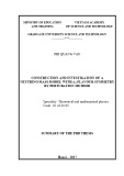 Summary of the PhD thesis: Construction and investigation of a neutrino mass model with A4 flavour symmetry by pertubation method