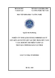Luận văn Thạc sĩ Sinh học: Nghiên cứu tinh sạch enzyme lumbrokinase từ giun quế làm nguyên liệu tạo thực phẩm chức năng và xác định mức độ nhiễm vi sinh vật trong quá trình bảo quản sản phẩm