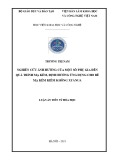 Luận án Tiến sĩ Hóa học: Nghiên cứu ảnh hưởng của một số phụ gia đến quá trình mạ kẽm, định hướng ứng dụng cho bể mạ kẽm kiềm không xyanua