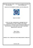 Abstract of a thesis doctor of Philosophy in biology: Atudy on the composition, distribution of Amorphophallus Spp. tubers containing glucomannan and selection of species which has the potential to be grown in some northern provinces in Vietnam