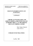 Summary of doctoral thesis: Chemical investigation and immunomodulatory potential of Euphorbia hirta L. in the Mekong Delta on striped catfish