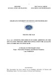 Summary of PhD dissertation theoretical Chemistry and Physical chemistry: Studying the effects of some additives on the alkaline non-cyanide galvanizing process, orienting the fabrication of the additive system for alkaline non-cyanide zinc plating bath