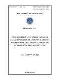 Luận án Tiến sĩ Hóa học: Tổng hợp một số dung môi sâu trên cơ sở 2-alkylbenzimidazole, choline chloride và ứng dụng tách chiết Omega-3,6,9 trong mỡ cá basa ở Đồng bằng Sông Cửu Long