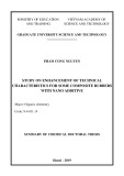 Summary of Chemical doctoral thesis: Study on enhancement of technical characteristics for some composite rubbers with nano additive