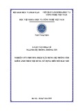 Luận văn Thạc sĩ Hệ thống thông tin: Nghiên cứu phương pháp xây dựng hệ thống tìm kiếm ảnh theo nội dung sử dụng biểu đồ màu mờ