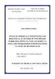 Summary of Chemical doctoral thesis: Study on chemical constituents and biological activities of two species Markhamia stipulata var. canaenses V.S. Dang and Stereospermum binhchaunesis V.S. Dang of Bignoniaceae