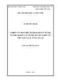 Luận án Tiến sĩ Vật lý địa cầu: Nghiên cứu dòng điện xích đạo (EEJ) từ số liệu vệ tinh CHAMP và từ số liệu mặt đất ở khu vực Việt Nam và các vùng lân cận