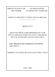 Summary of Science materials doctoral thesis: Investigation of lasing emission effect and optical amplification in the cavity conjuncted with 1D, 2D photonic crystal structures