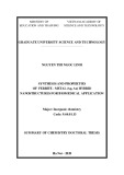 Summary of Chemistry doctoral thesis: Synthesis and properties of ferrite - metal (Ag, Au) hybrid nanostructures for biomedical application