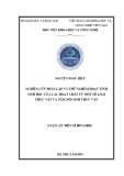 Luận án Tiến sĩ Hóa học hữu cơ: Nghiên cứu phân lập và thử nghiệm hoạt tính sinh học của các hoạt chất từ một số loài thực vật và nấm nội sinh thực vật