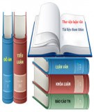 Tóm tắt luận án Tiến sĩ Tài chính – Ngân hàng: Các nhân tố ảnh hưởng đến tiếp cận tín dụng của hộ kinh doanh các thể tại Việt Nam