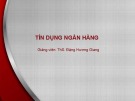 Bài giảng Tín dụng ngân hàng: Bài 4 - ThS. Đặng Hương Giang