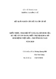 Kết quả nghiên cứu khoa học cấp cơ sở: Kiến thức, thái độ về vàng da sơ sinh của bà mẹ có con đang điều trị tại khoa sơ sinh Bệnh viện Sản – Nhi tỉnh Hà Nam năm 2020