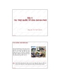 Bài giảng Tài chính quốc tế: Bài 5 - ThS. Trần Thị Hải An