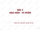 Bài giảng Toán cao cấp: Bài 2 - Nguyễn Hải Sơn