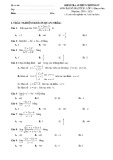 Đề kiểm tra 1 tiết chương 4 môn Đại số & Giải tích 11 năm 2019-2020 - Trường THPT Sông Đốc