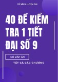 40 đề kiểm tra 1 tiết Đại số lớp 9