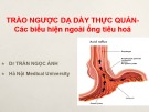 Bài giảng Trào ngược dạ dày thực quản - Các biểu hiện ngoài ống tiêu hoá