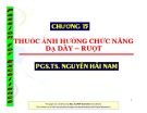 Bài giảng Chương 15: Thuốc ảnh hưởng chức năng dạ dày – ruột – PGS. TS. Nguyễn Hải Nam