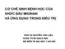 Bài giảng Cơ chế sinh bệnh học của nhức đầu Migrain và ứng dụng trong điều trị - PGS.TS Nguyễn Văn Liệu