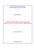 Luận án Tiến sĩ Vật lý: Mô phỏng transistor phân tử vòng benzene liên kết 1-4 với các nguyên tố thuộc nhóm halogen