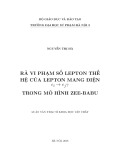 Luận văn Thạc sĩ Khoa học vật chất: Rã vi phạm số lepton thế hệ của lepton mang điện ei - ejy trong mô hình Zee-babu