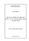 Luận văn Thạc sĩ Quang học: Chế tạo và nghiên cứu tính chất quang – từ của vật liệu spinel CoFe2O4 cấu trúc nano