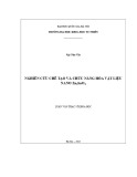 Luận văn Thạc sĩ Khoa học: Nghiên cứu chế tạo và chức năng hóa vật liệu nano Zn2SnO4
