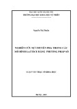 Luận văn Thạc sĩ Khoa học: Nghiên cứu sự chuyển pha trong các mô hình lattice bằng phương pháp số