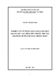 Luận văn Thạc sĩ Khoa học: Nghiên cứu sử dụng ZnO nano làm chất quang xúc tác phân hủy thuốc trừ sâu diazinon dưới ánh sáng trông thấy