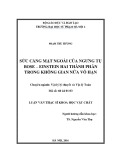 Luận văn Thạc sĩ Khoa học vật chất: Sức căng mặt ngoài của ngưng tụ Bose - Einstein hai thành phần trong không gian nửa vô hạn