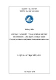 Luận văn Thạc sĩ Vật lý: Chế tạo và nghiên cứu quá trình hấp thụ Plasmon của các hạt nano bạc nhằm ứng dụng trong diệt khuẩn Escherichia coli