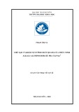 Luận văn Thạc sĩ Vật lý: Chế tạo và khảo sát tính chất quang của thủy tinh alkali- alumino-borate pha tạp ion Sm3+