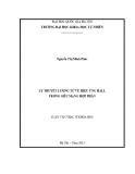 Luận văn Thạc sĩ Khoa học: Lý thuyết lượng tử về hiệu ứng Hall trong siêu mạng hợp phần