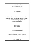 Luận văn Thạc sĩ Hóa học: Phân lập, xác định cấu trúc và đánh giá hoạt tính ức chế tế bào ung thư một số hợp chất hóa học từ loài thực vật Tri mẫu (Anemarrhena asphodeloides)